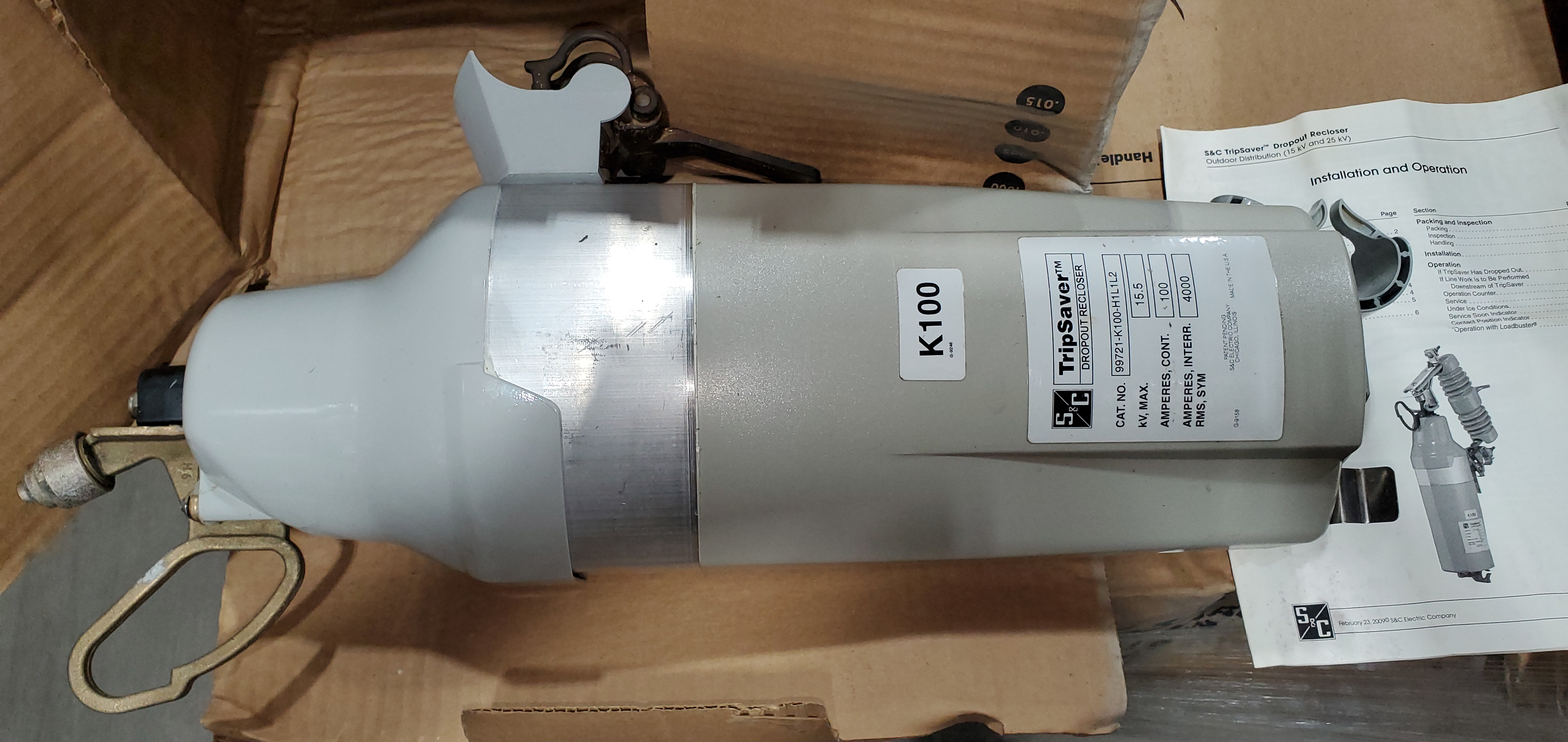 RECLOSER, VAC 1PH 15KV 100A RMS